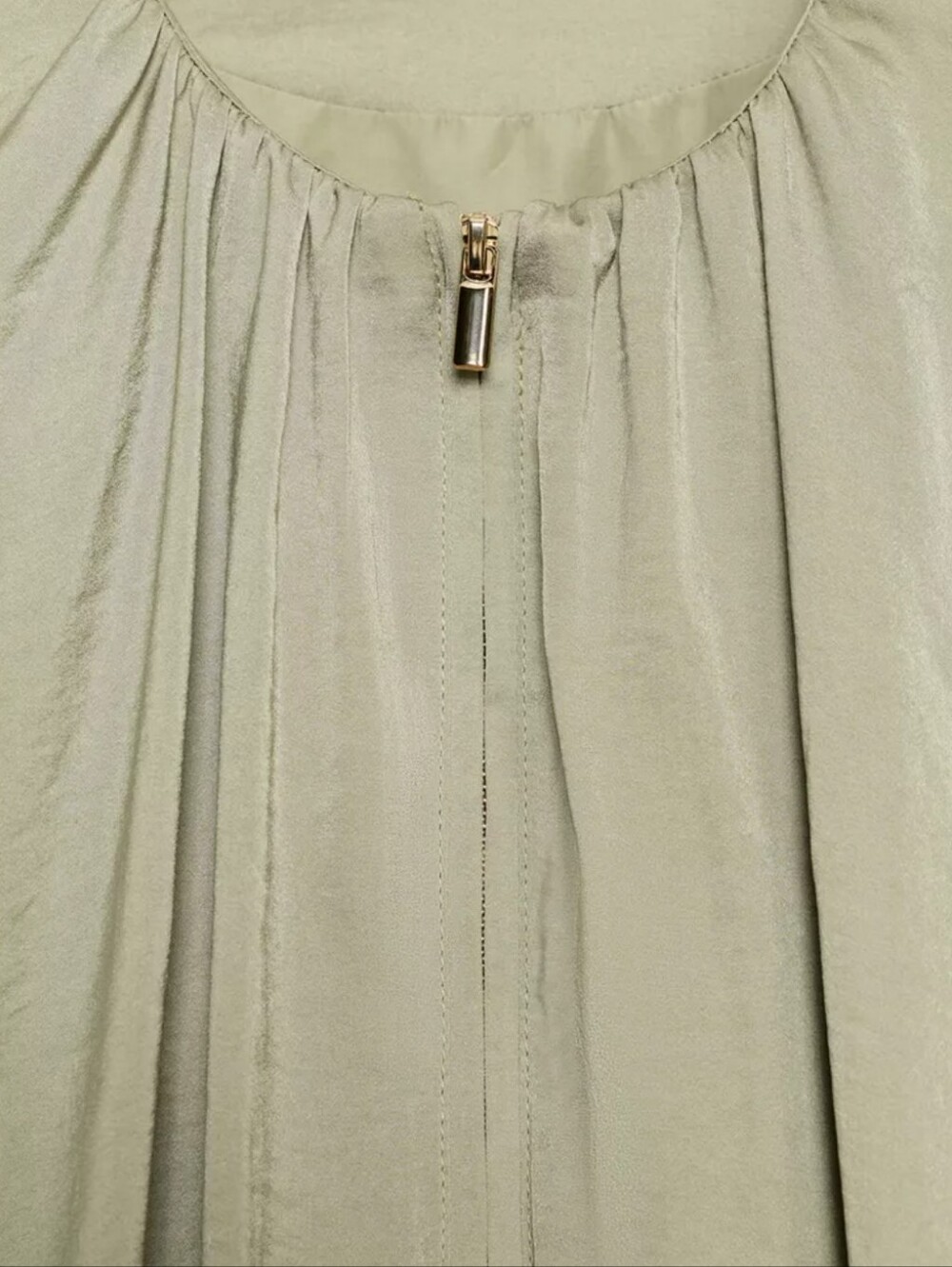 Zara Satin Fluid Puffed Balloon Bomber Jacket - Picture 12 of 13